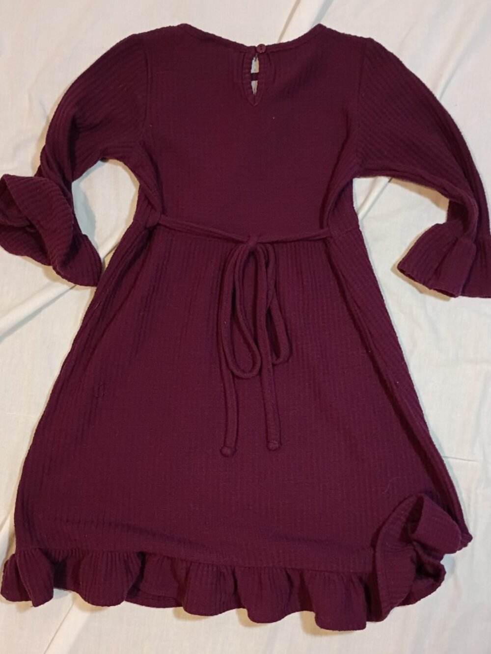 Rare Editions/Dress/Girls 6X/Purple/Sequin Owl Ruffle Sleeve Woodlandcore Sparkl - Picture 9 of 9